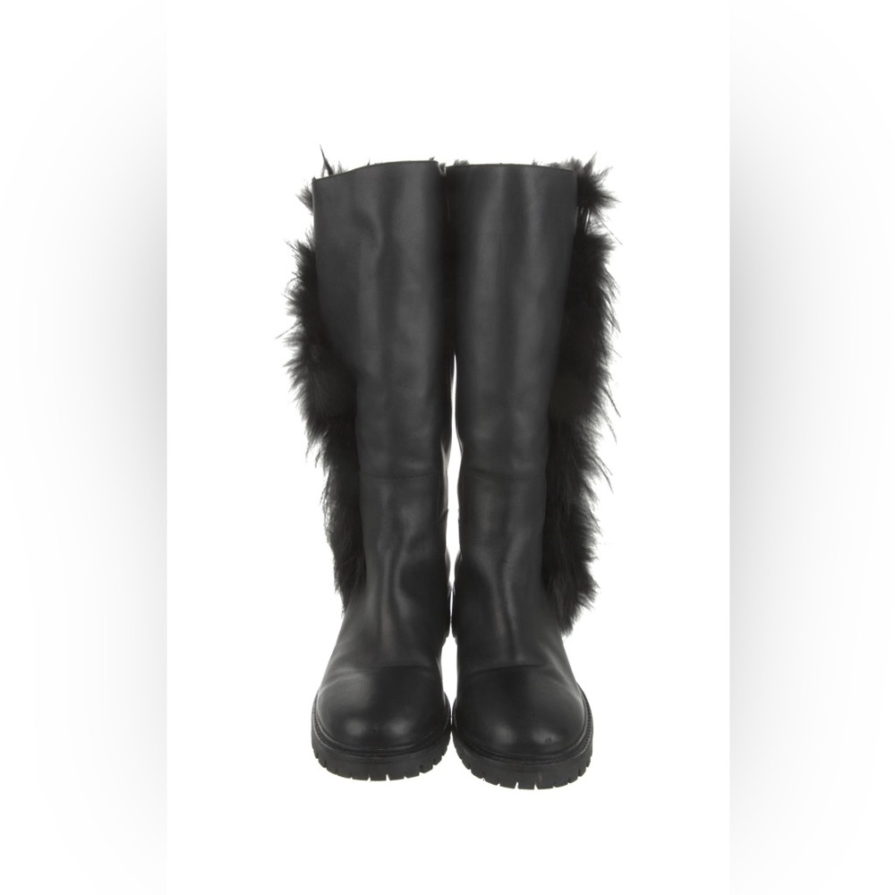 Fendi leather riding boots